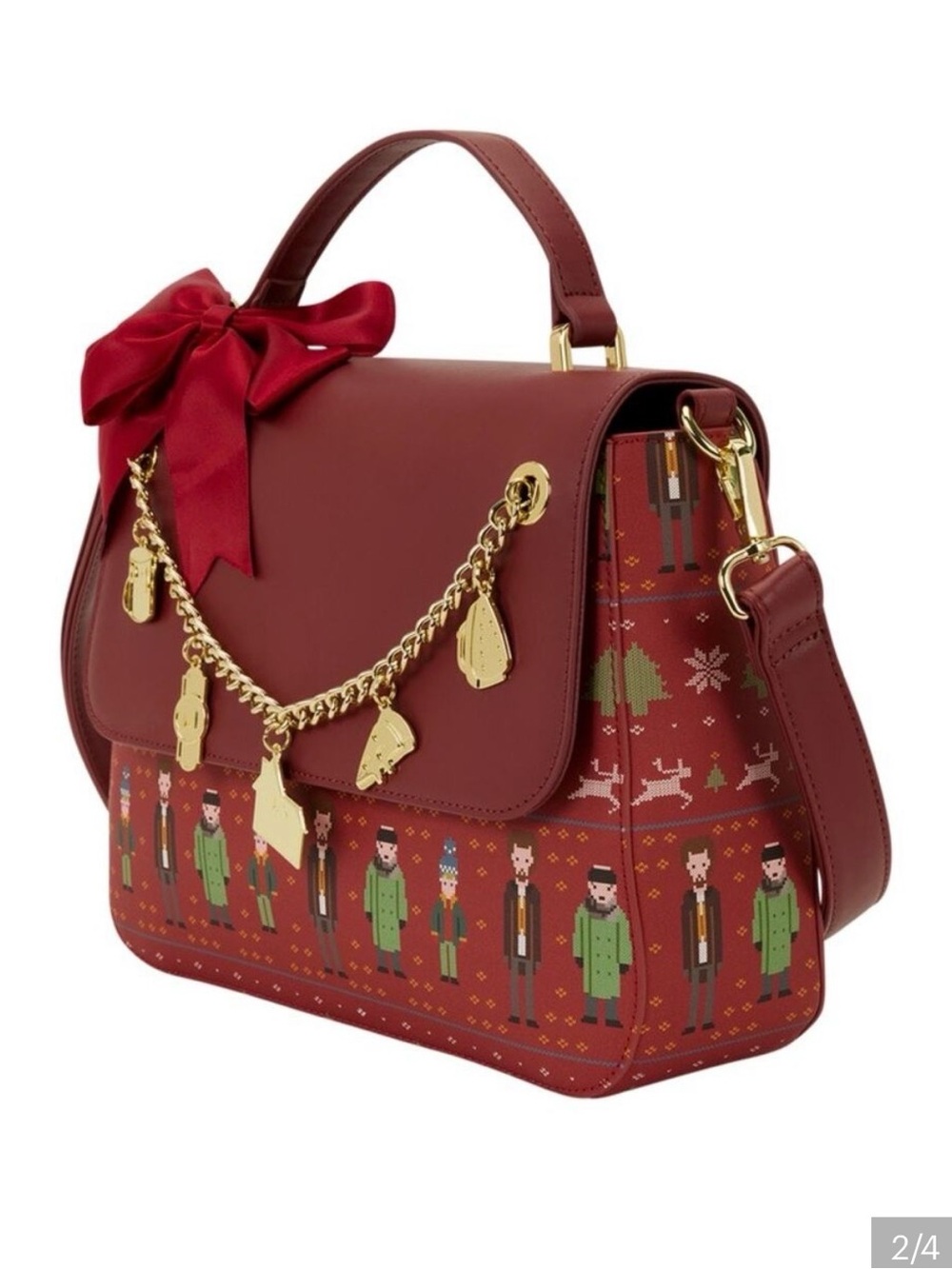Loungefly Home Alone Crossbody Bag with Charms nwt